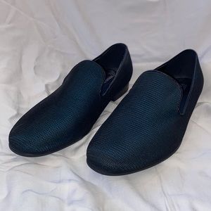 GIORGIO BRUTINI METALLIC BLUE LOAFERS - SIZE 10.5 MENS